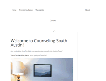 Tablet Screenshot of counselingsouthaustin.com